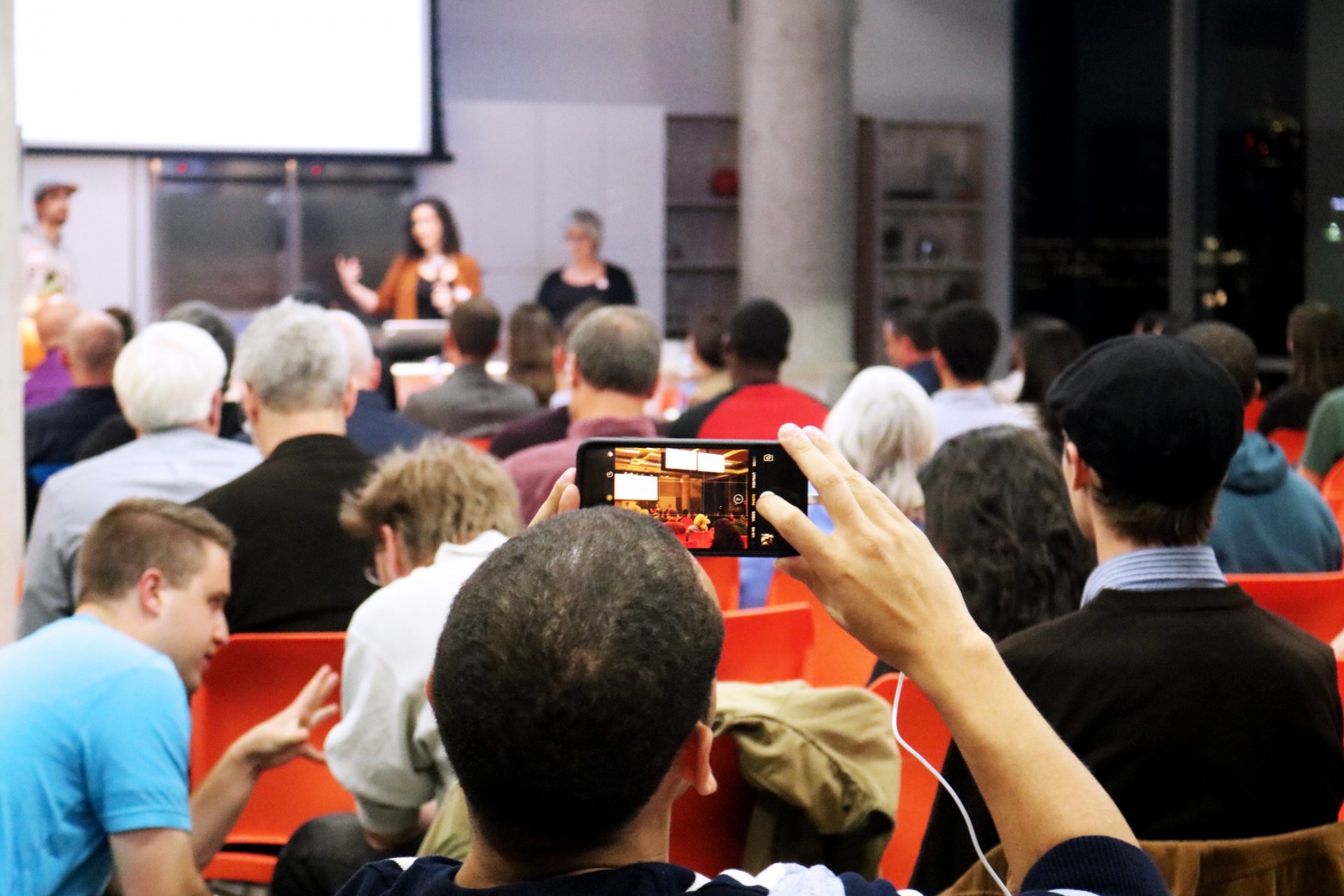 Near Green presents as brigade member Kristerpher Henderson snaps a pic.