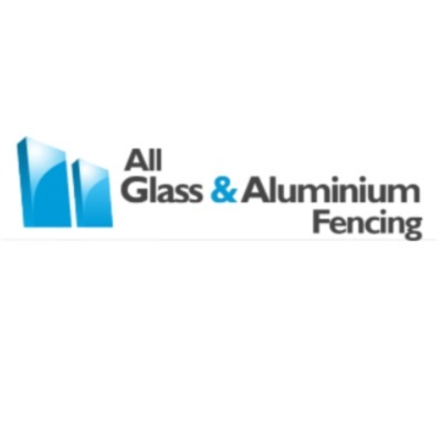 All glass and aluminium fencing 