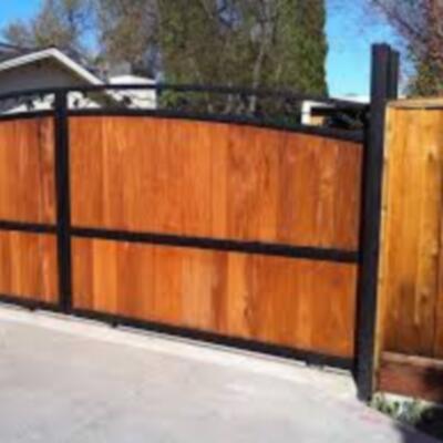 Wood Frame Metal Fence Richardson, TX 